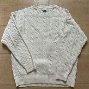 Aritzia Cream Cable Knit Sweater